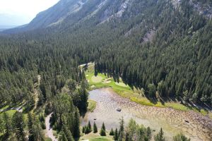 Banff Springs 4th Aerial